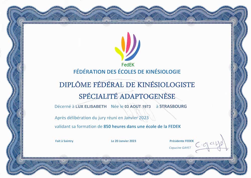 photo diplome Elisabeth LUX