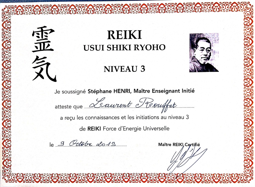 photo diplome LAURENT PARO ROUFFET