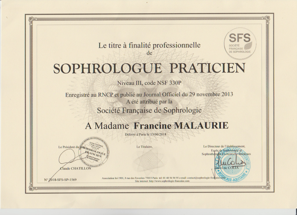 photo diplome Malaurie Francine