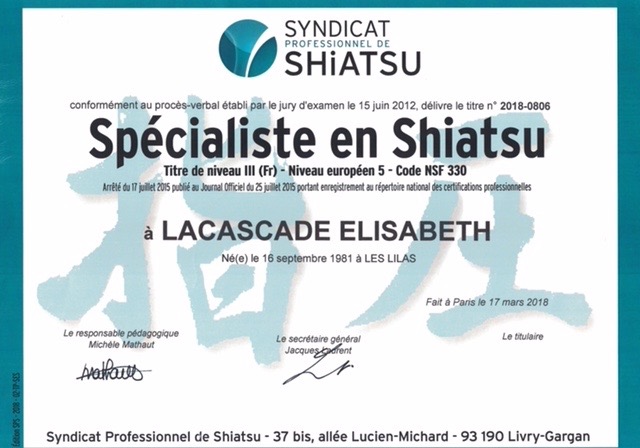 photo diplome LACASCADE ELISABETH
