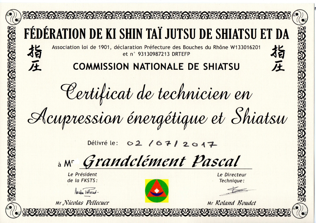 photo diplome PASCAL GRANDCLEMENT