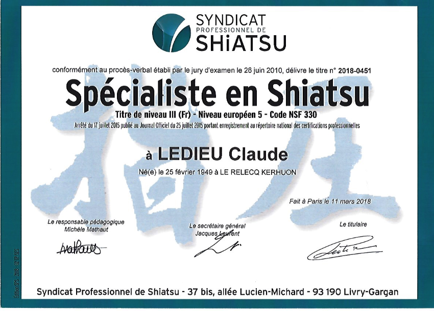 photo diplome Claude LEDIEU