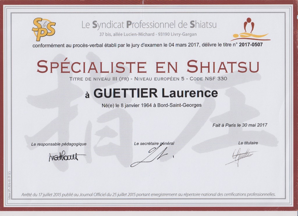 photo diplome GUETTIER Laurence