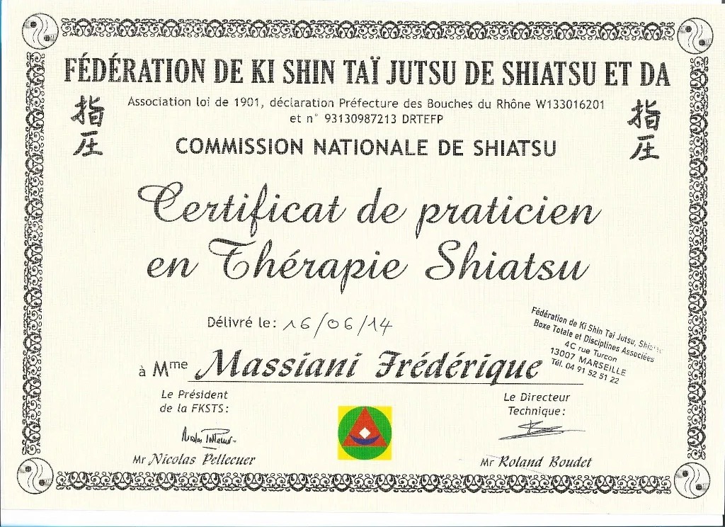 photo diplome MASSIANI Frédérique