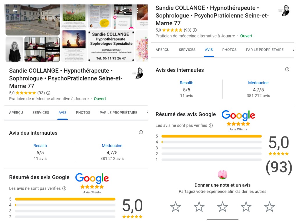 photo cabinet Sandie COLLANGE Hypnothérapeute Psychopraticienne