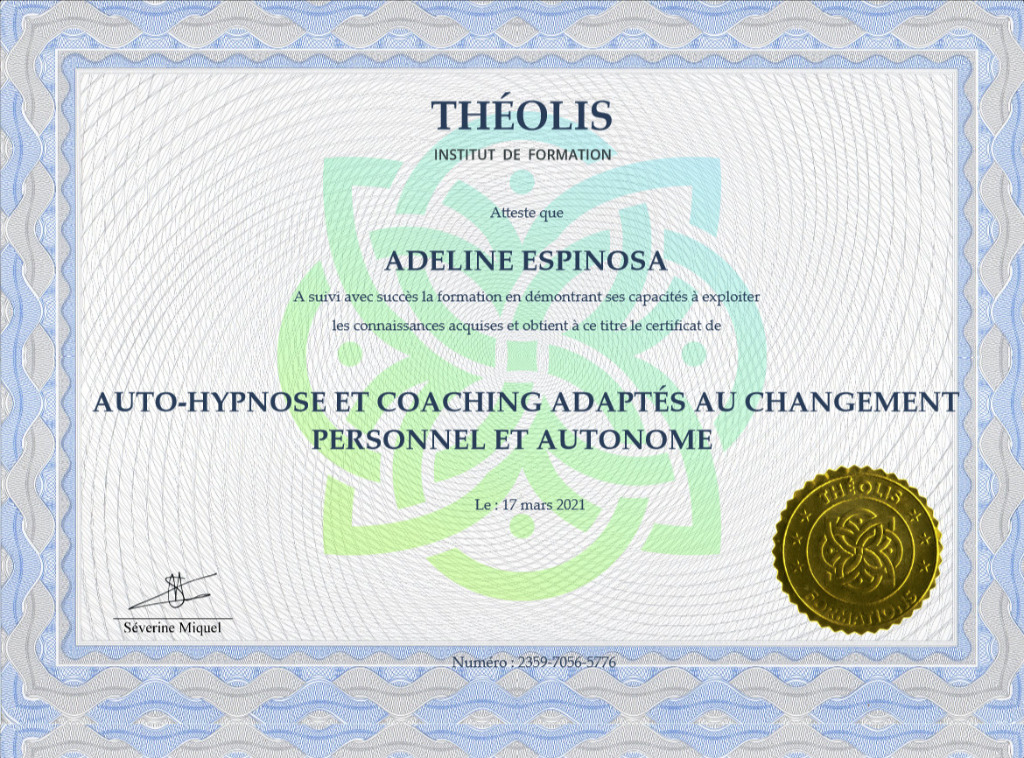 photo diplome Adeline Espinosa