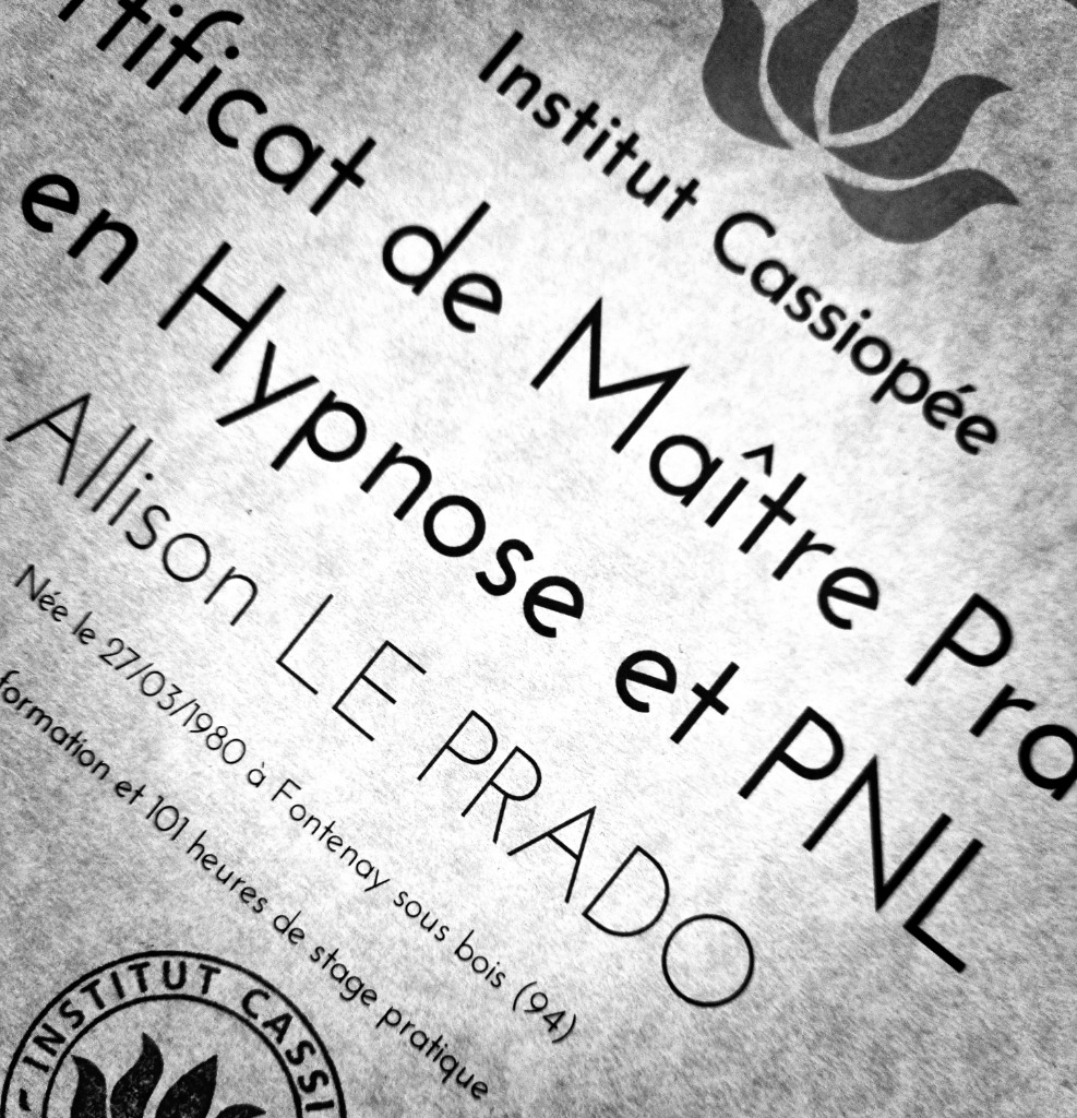 photo diplome Allison Le Prado