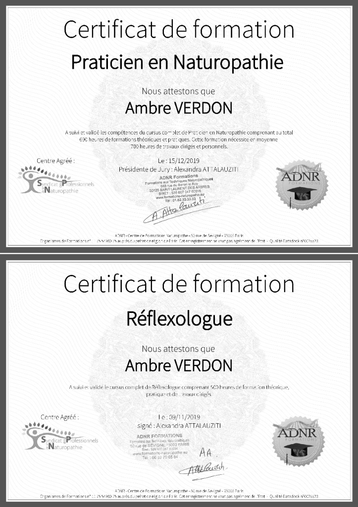 photo diplome Ambre Verdon