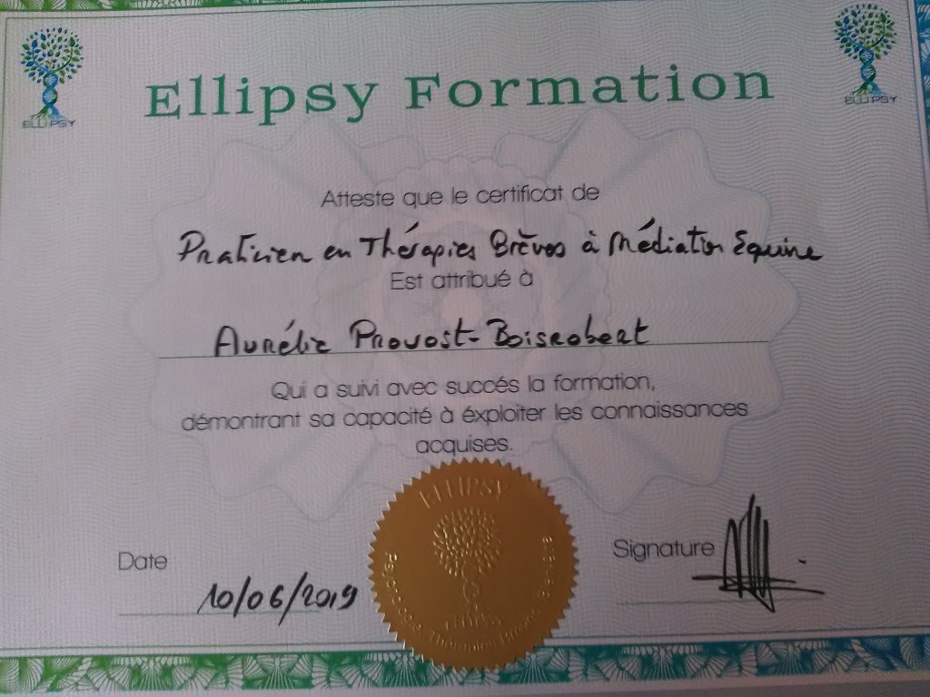 photo diplome Aurélie Provost-Boisrobert