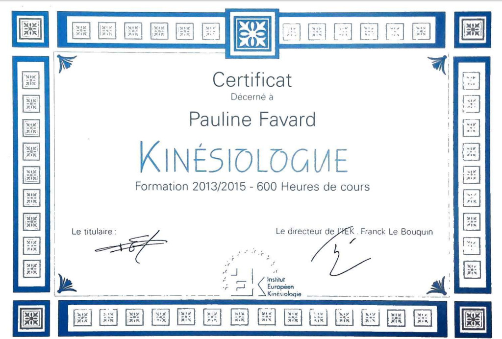 photo diplome Pauline Favard