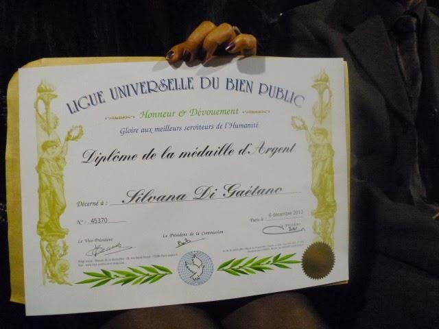 photo diplome Silvana  DI GAETANO