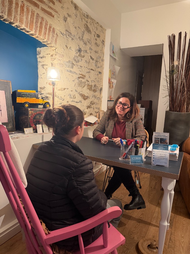 photo seance Céline BONNET Sophrologie et EMDR-DSA