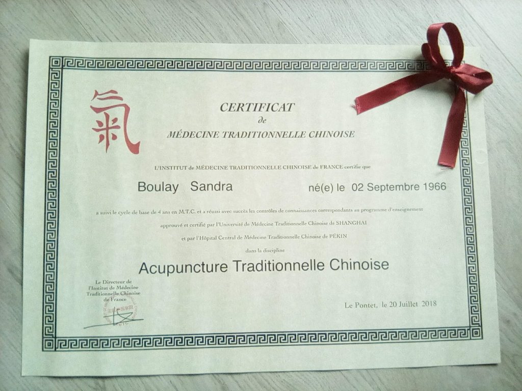 photo diplome Sandra Boulay