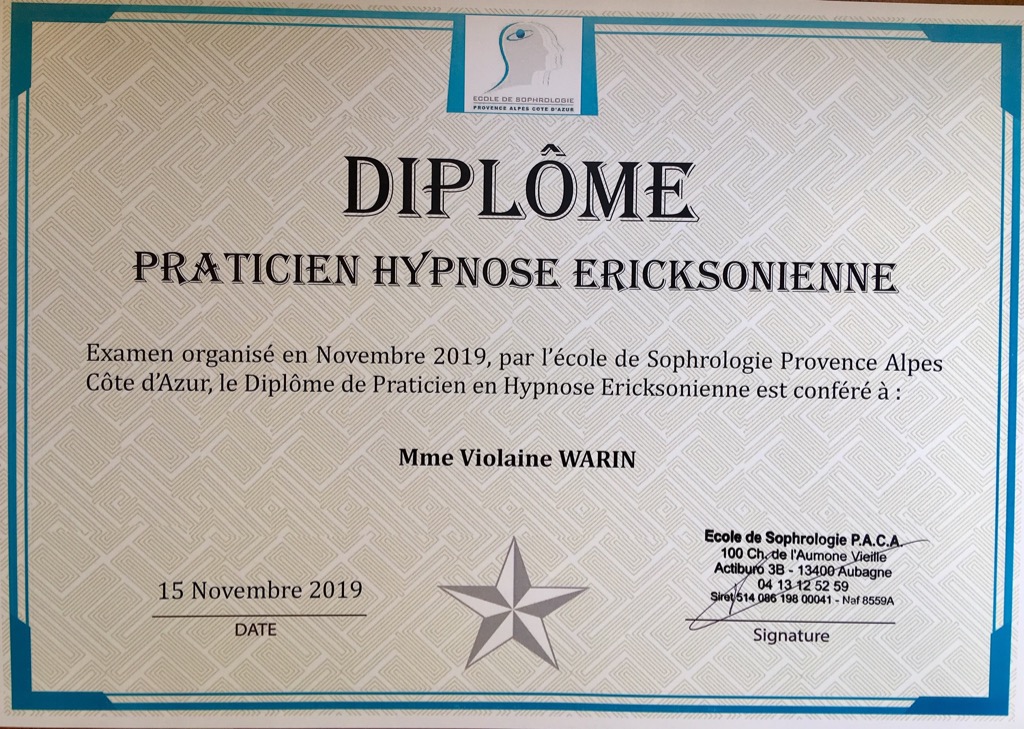 photo diplome Violaine WARIN 