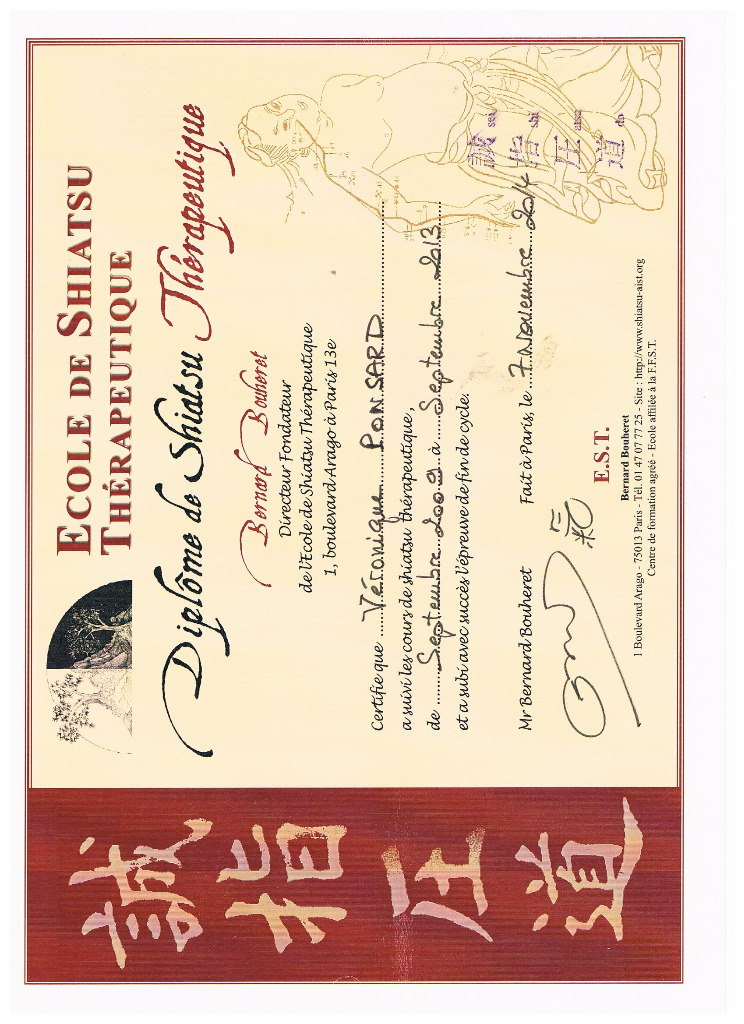 photo diplome Veronique Ponsard