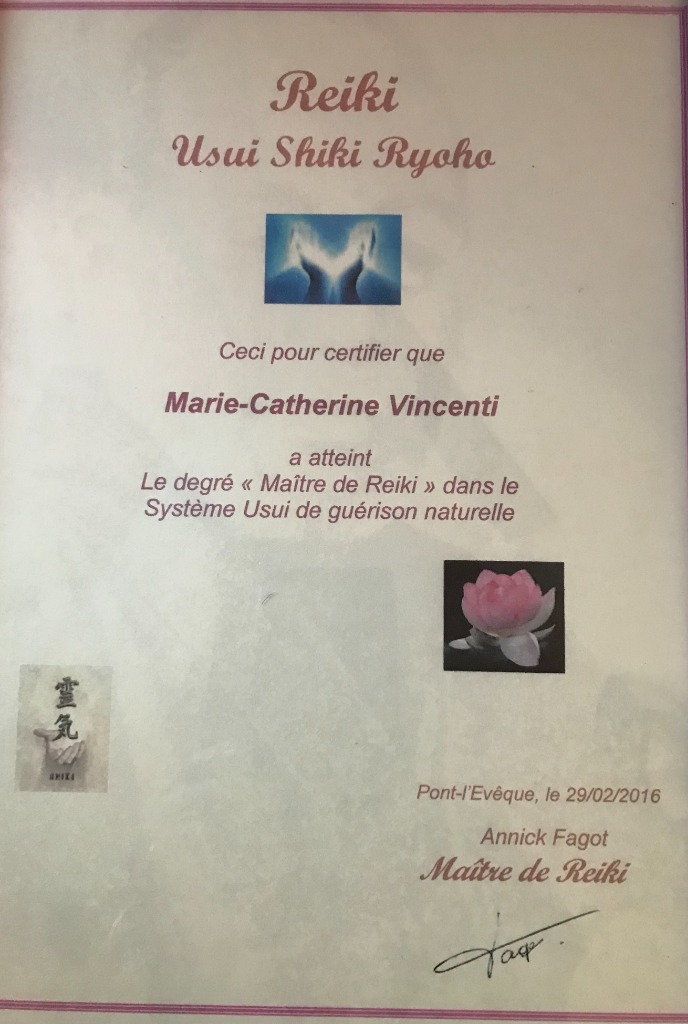 photo diplome Marie-Catherine Vincenti