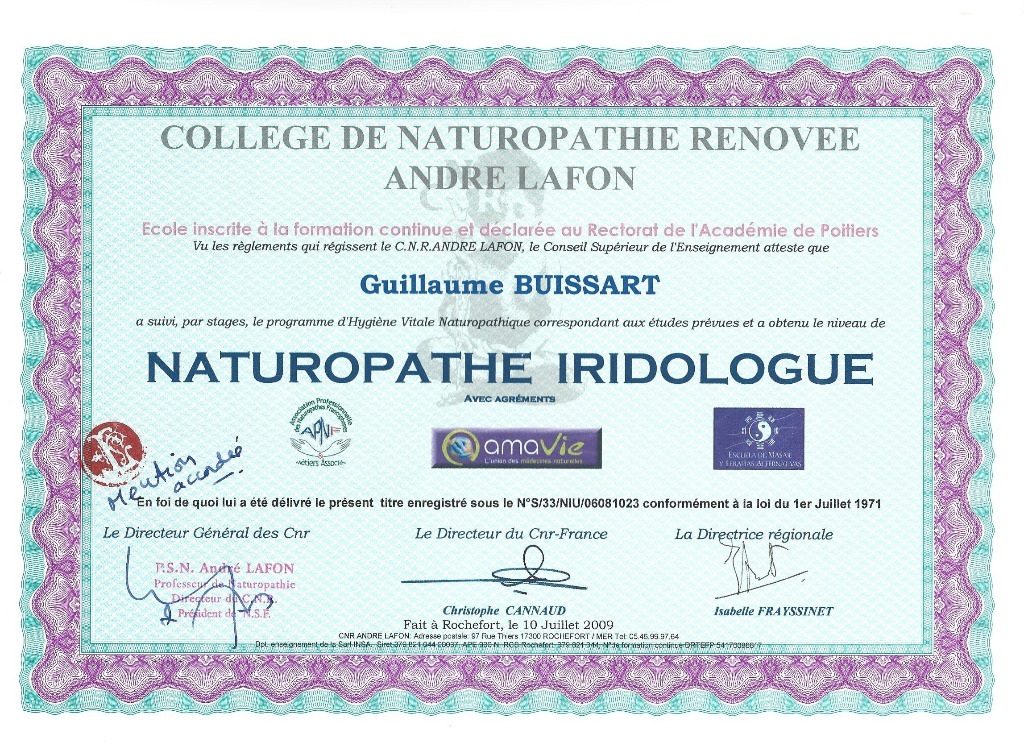 photo diplome Guillaume BUISSART