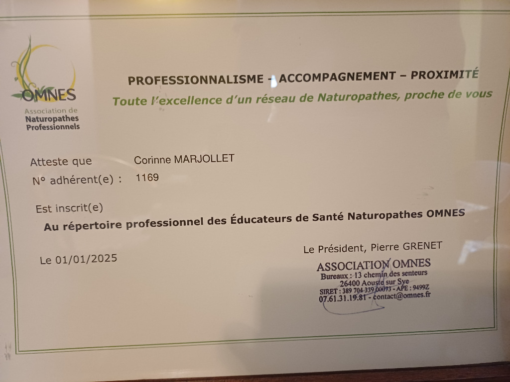 photo diplome Corinne Marjollet
