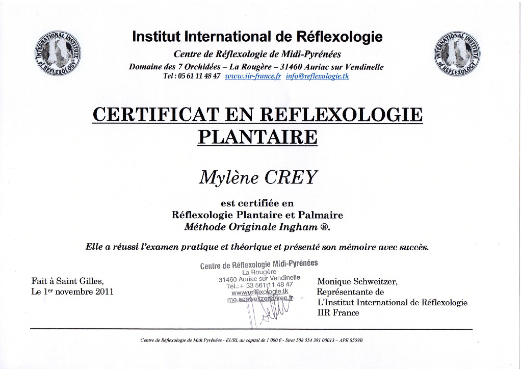 photo diplome Mylène Crey