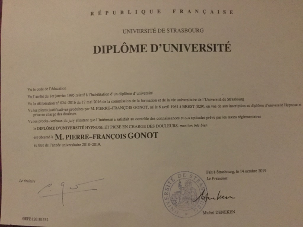 photo diplome Pierre-François GONOT 