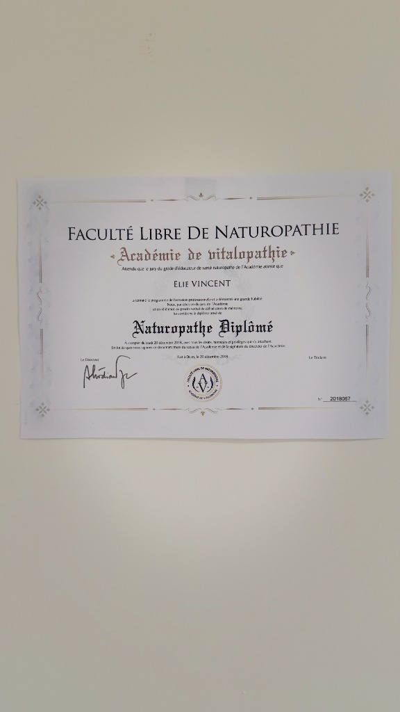 photo diplome Elie Vincent