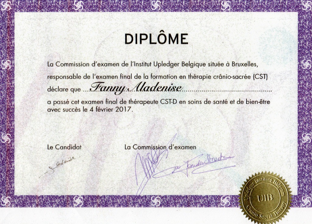 photo diplome Fanny Aladenise