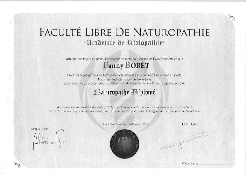 photo diplome Fanny Bobet