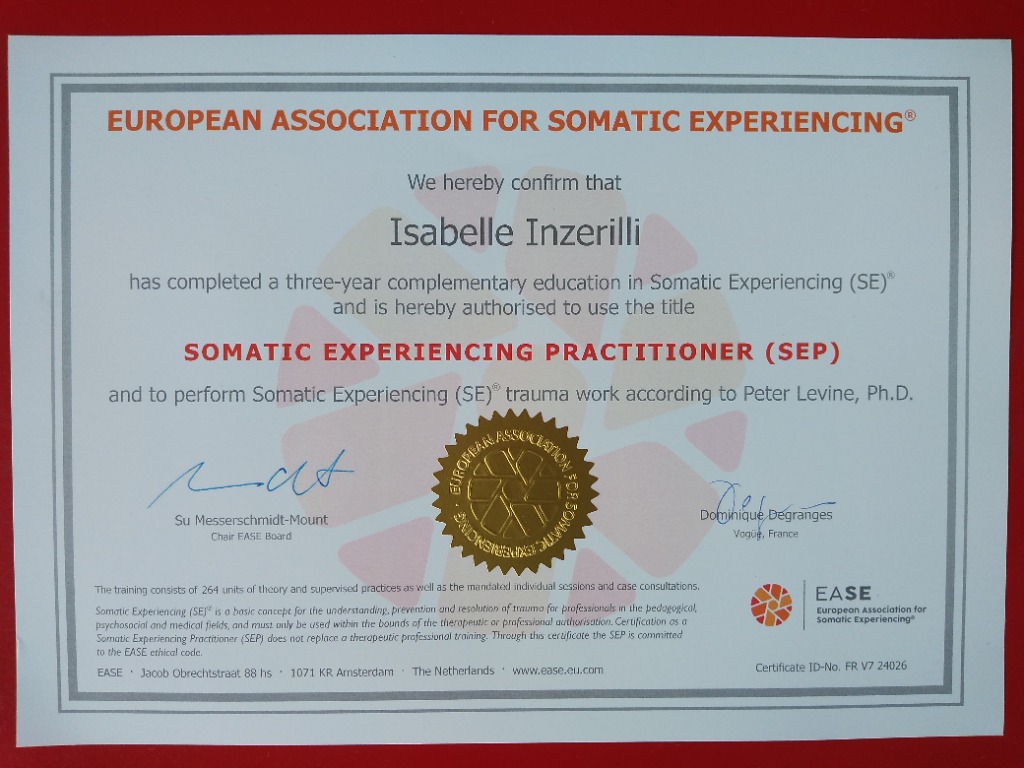 photo diplome ISABELLE INZERILLI