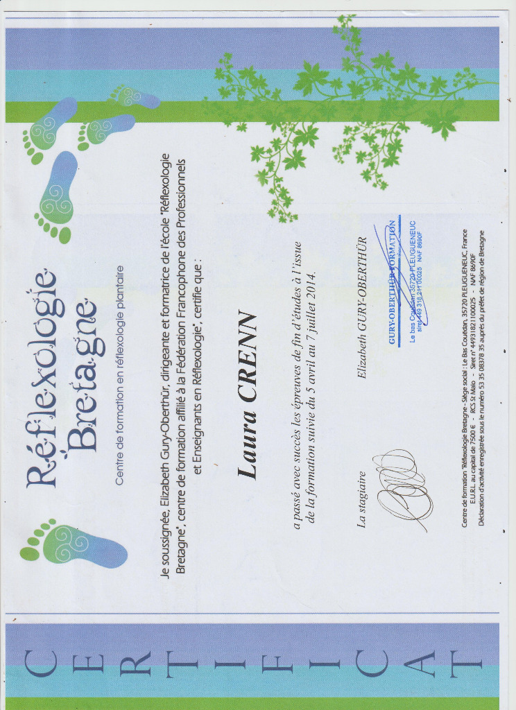 photo diplome Laura Crenn