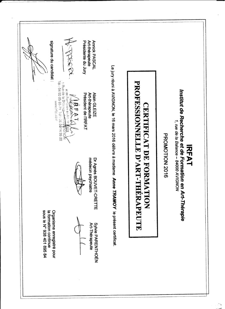 photo diplome Anne Tramoy