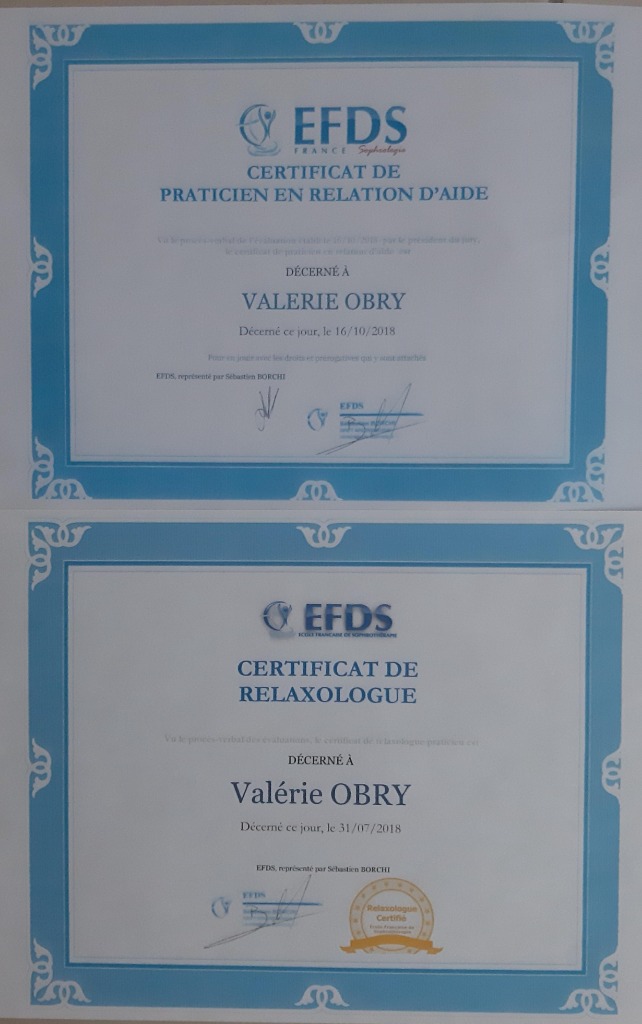 photo diplome OBRY Valérie