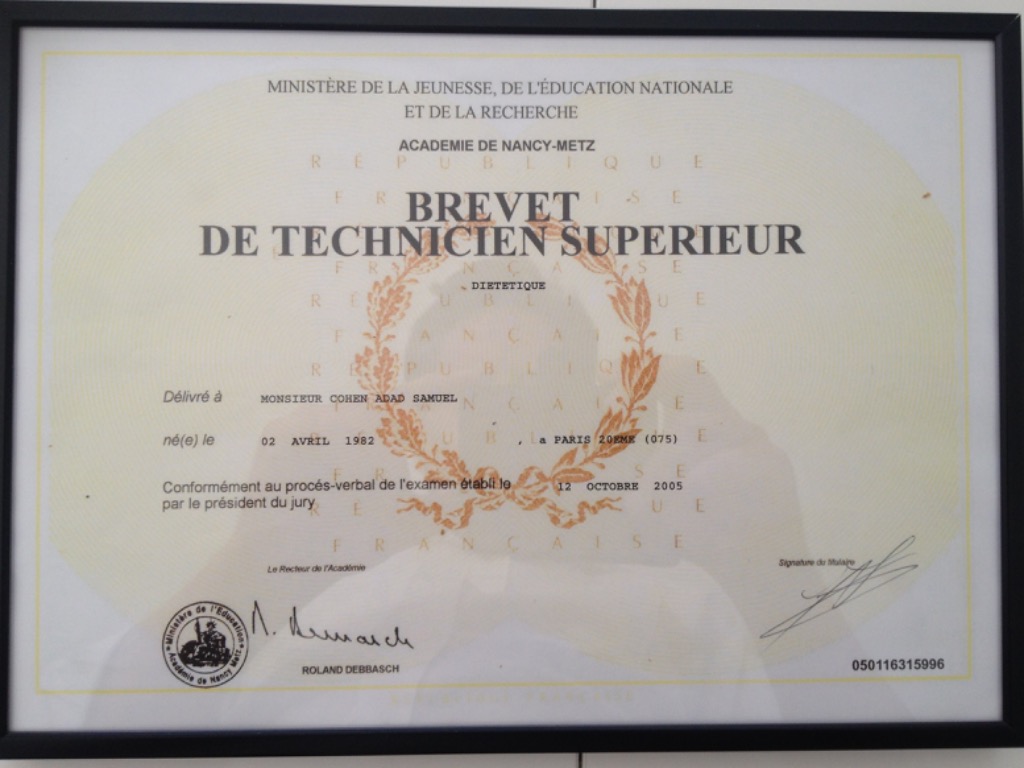photo diplome Samuel Cohen-Adad