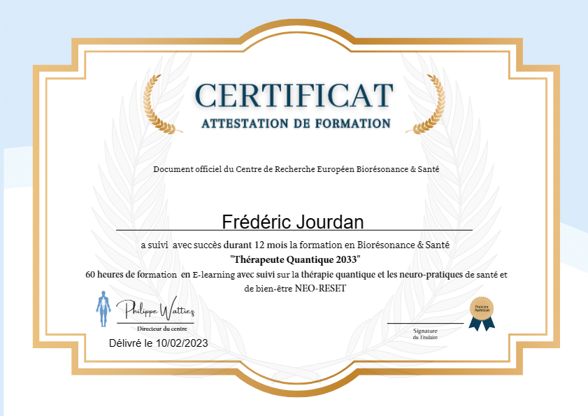 photo diplome Frederic Jourdan