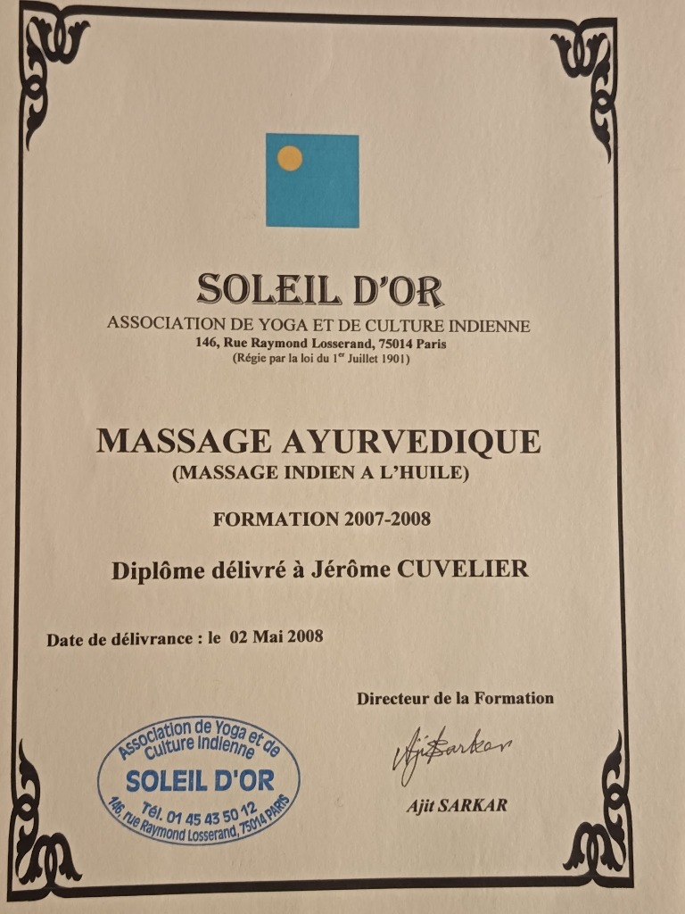 photo diplome Jérôme Cuvelier