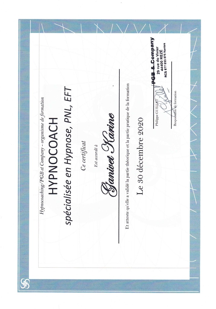 photo diplome Karine Ganivet