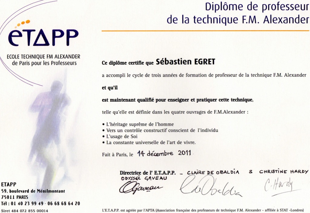 photo diplome Sébastien Egret