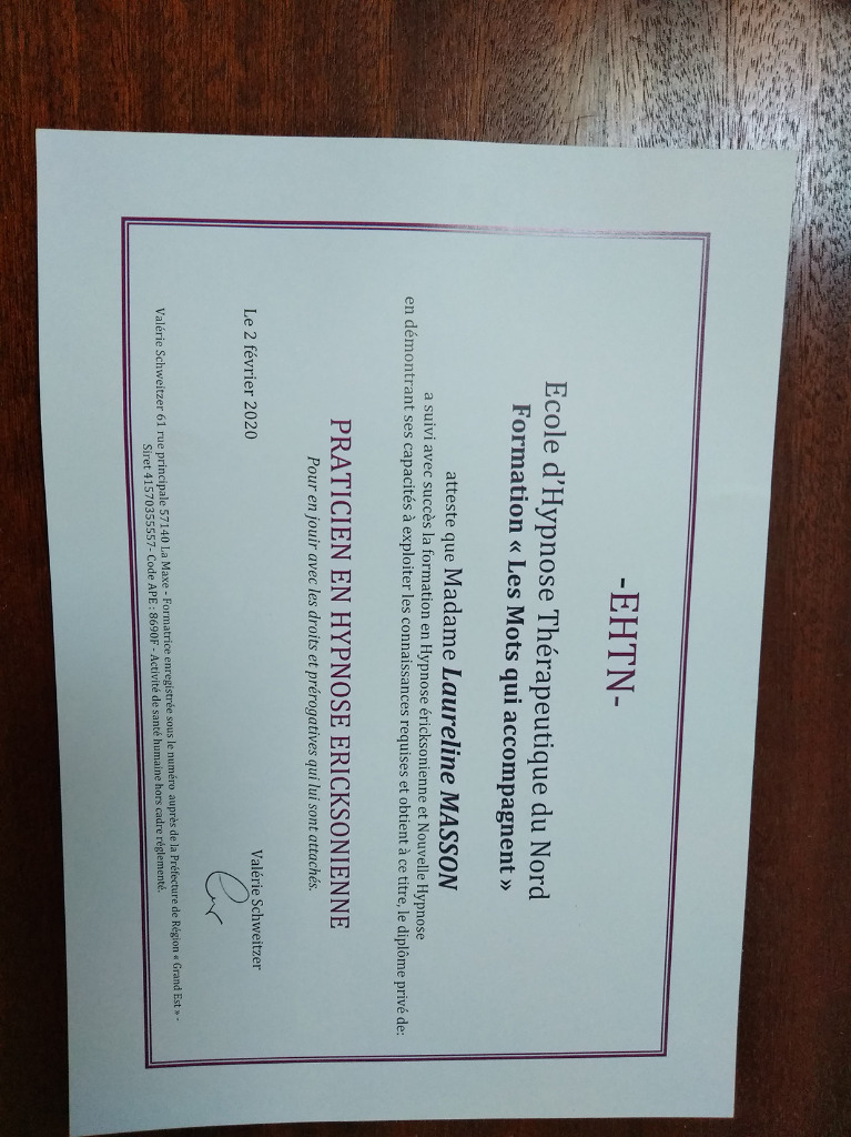 photo diplome Laureline MASSON