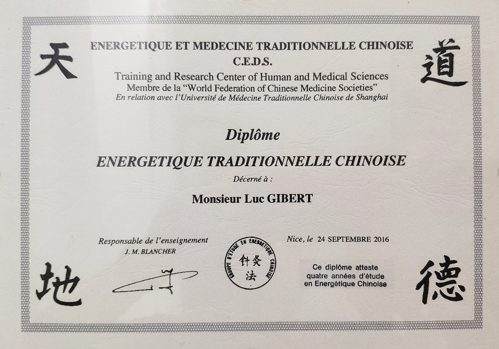 photo diplome Luc Gibert