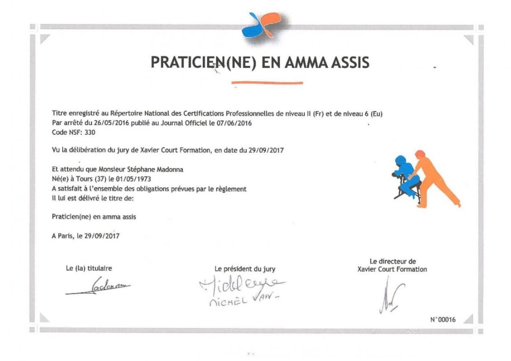 photo diplome Stéphane Madonna