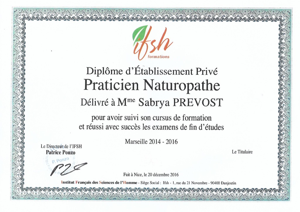 photo diplome Sabrya Chaaf