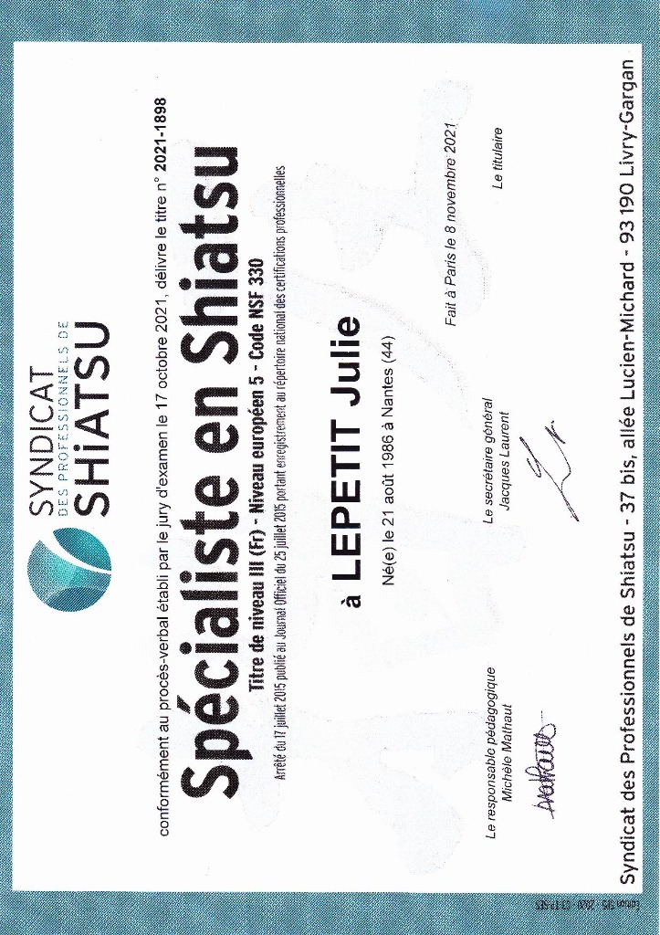 photo diplome Julie Lepetit