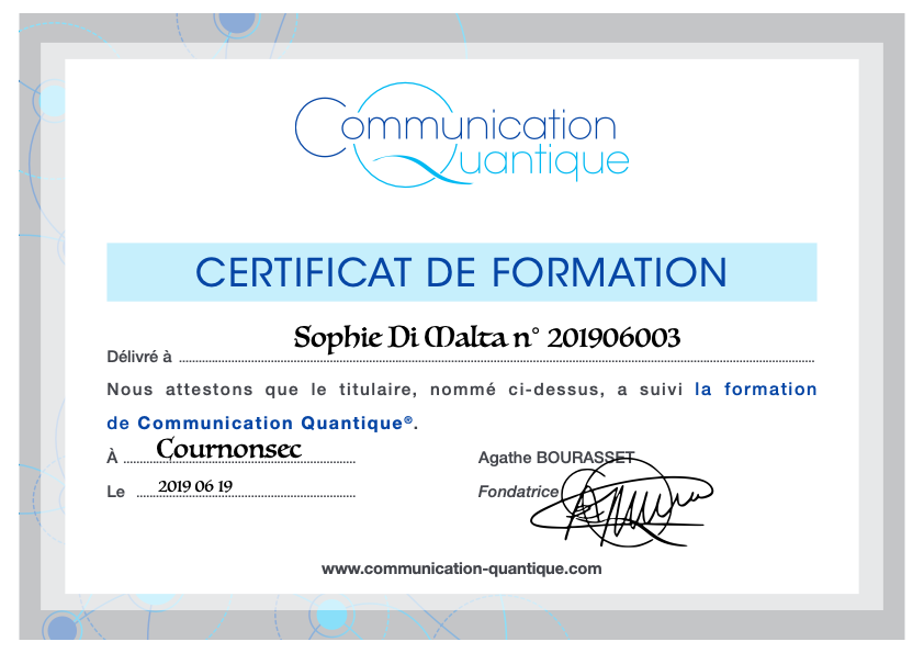 photo diplome Sophie DI MALTA