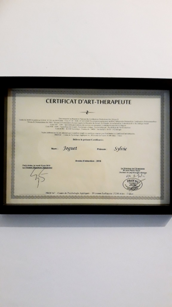 photo diplome Sylvie Joguet