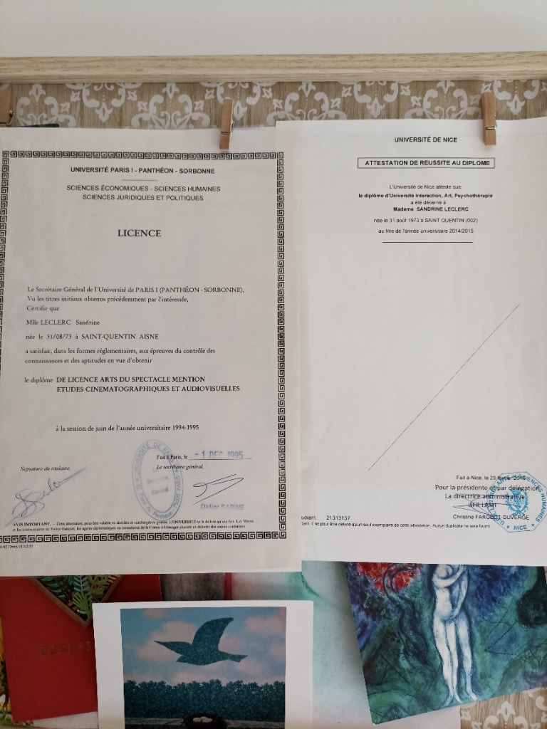 photo diplome Sandrine Cochet