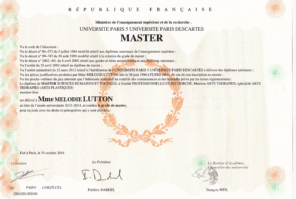 photo diplome Mélodie Lutton