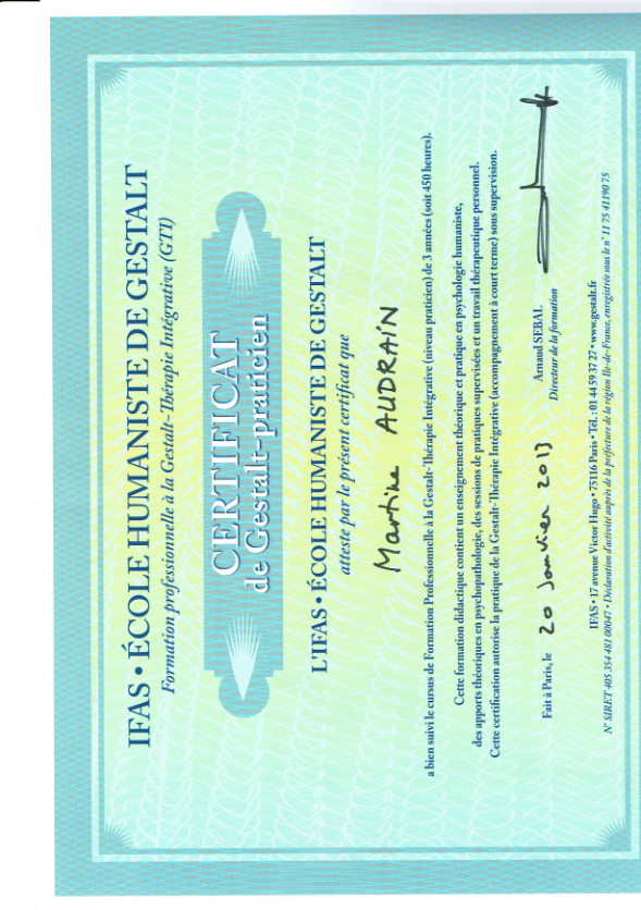 photo diplome Martine Audrain