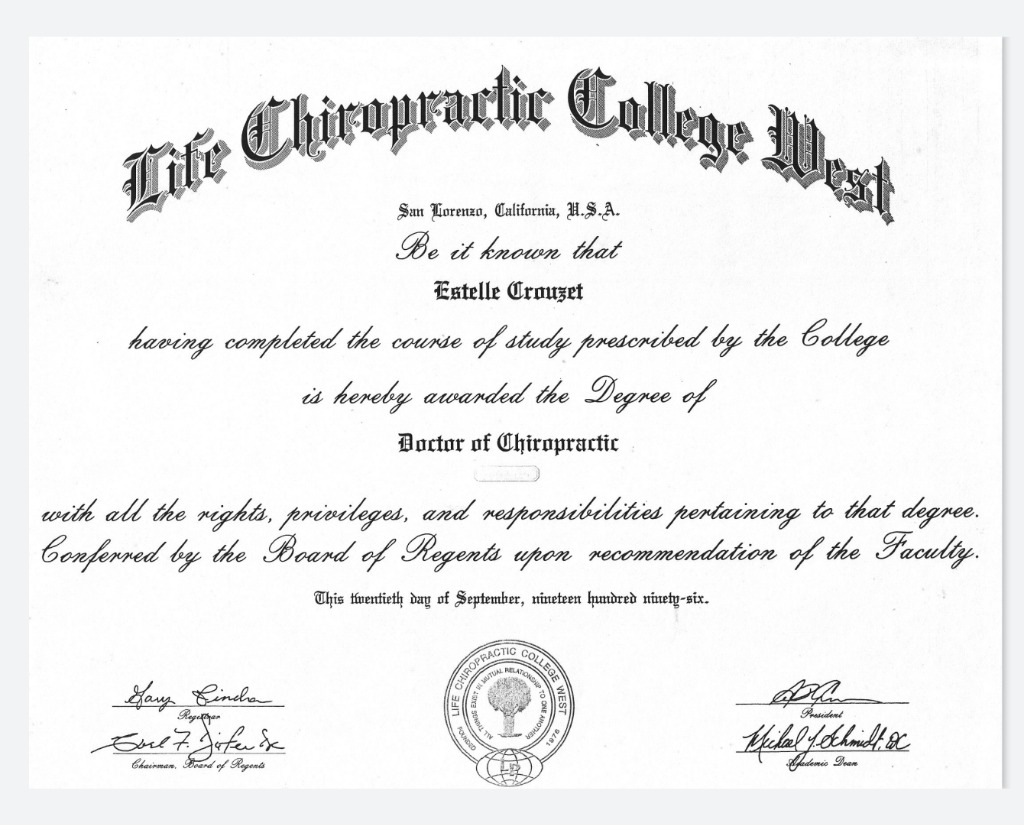 photo diplome Estelle Crouzet