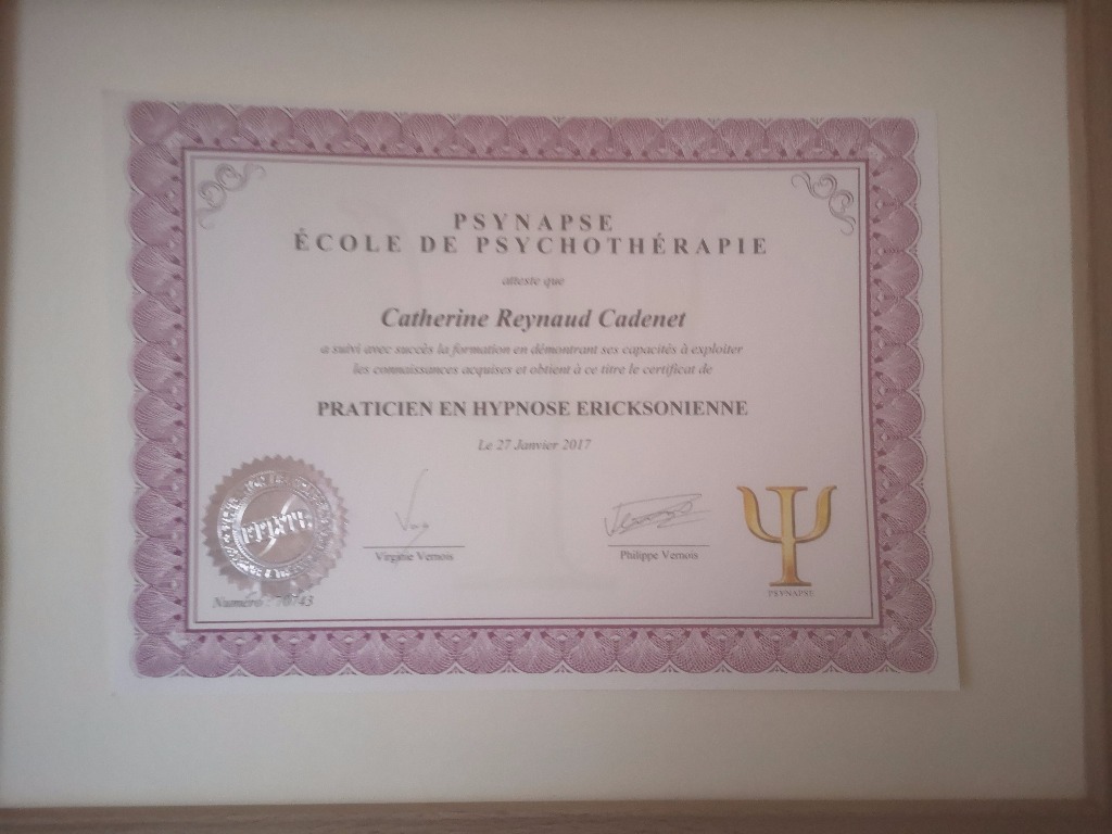 photo diplome CATHERINE CADENET-REYNAUD