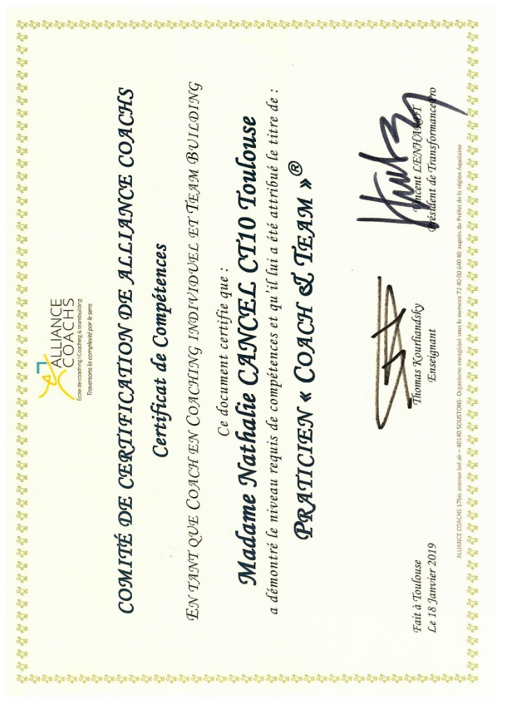 photo diplome Nathalie Cancel