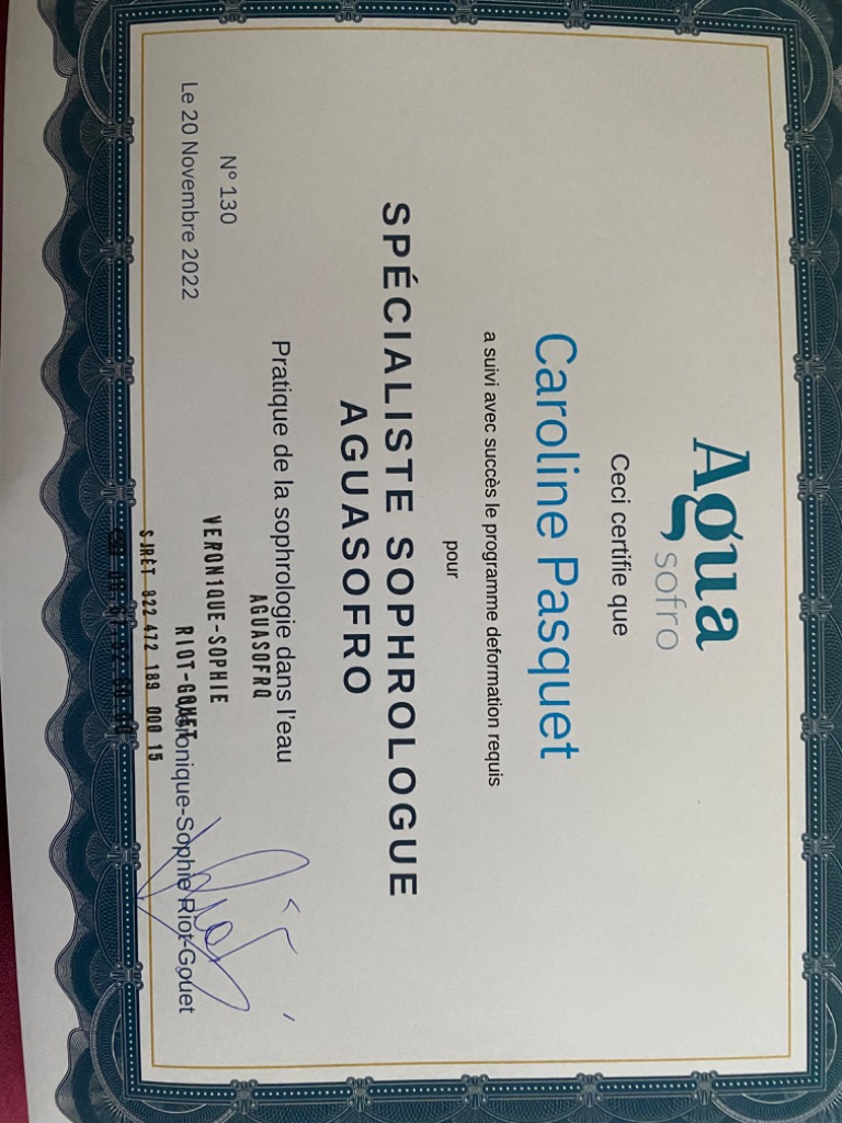 photo diplome Caroline PASQUET 